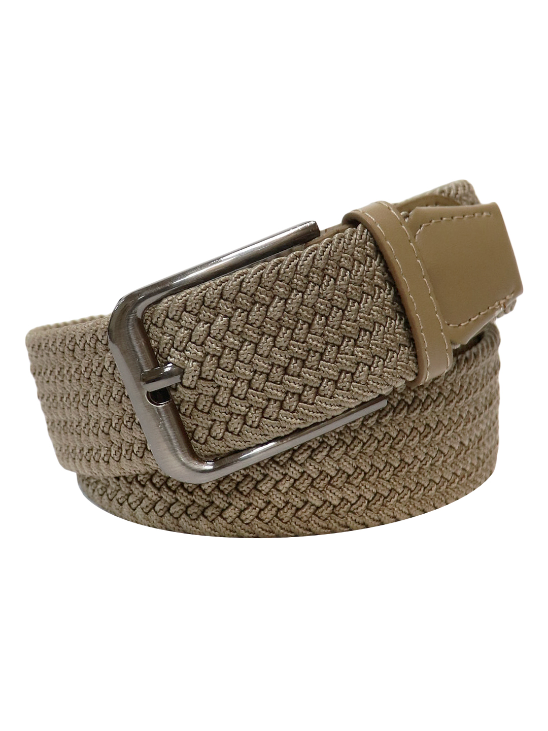 Ремень мужской Fostenborn 9955 темно-бежевый, 120х4 см