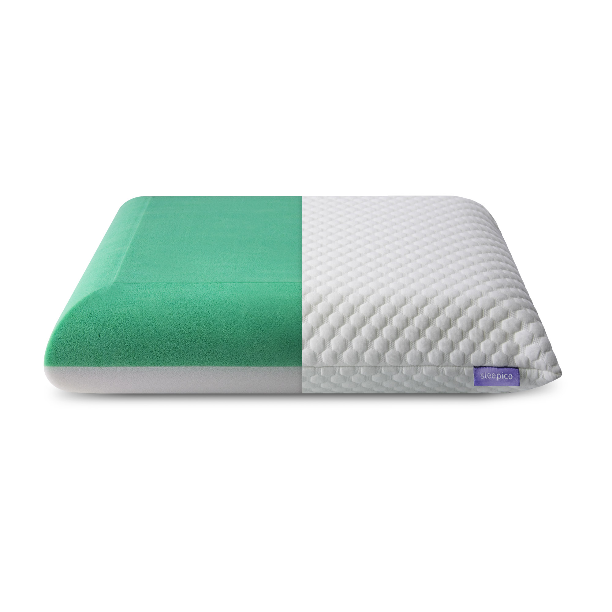 Ортопедическая подушка с эффектом памяти и разной жесткостью сторон Sleepico Memory Mix