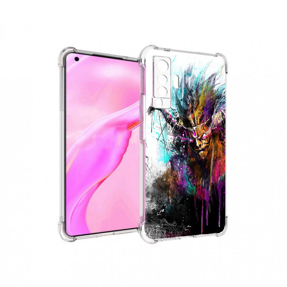 

Чехол MyPads Tocco для Vivo X50 яркий дьявол (PT226969.391.709), Прозрачный, Tocco