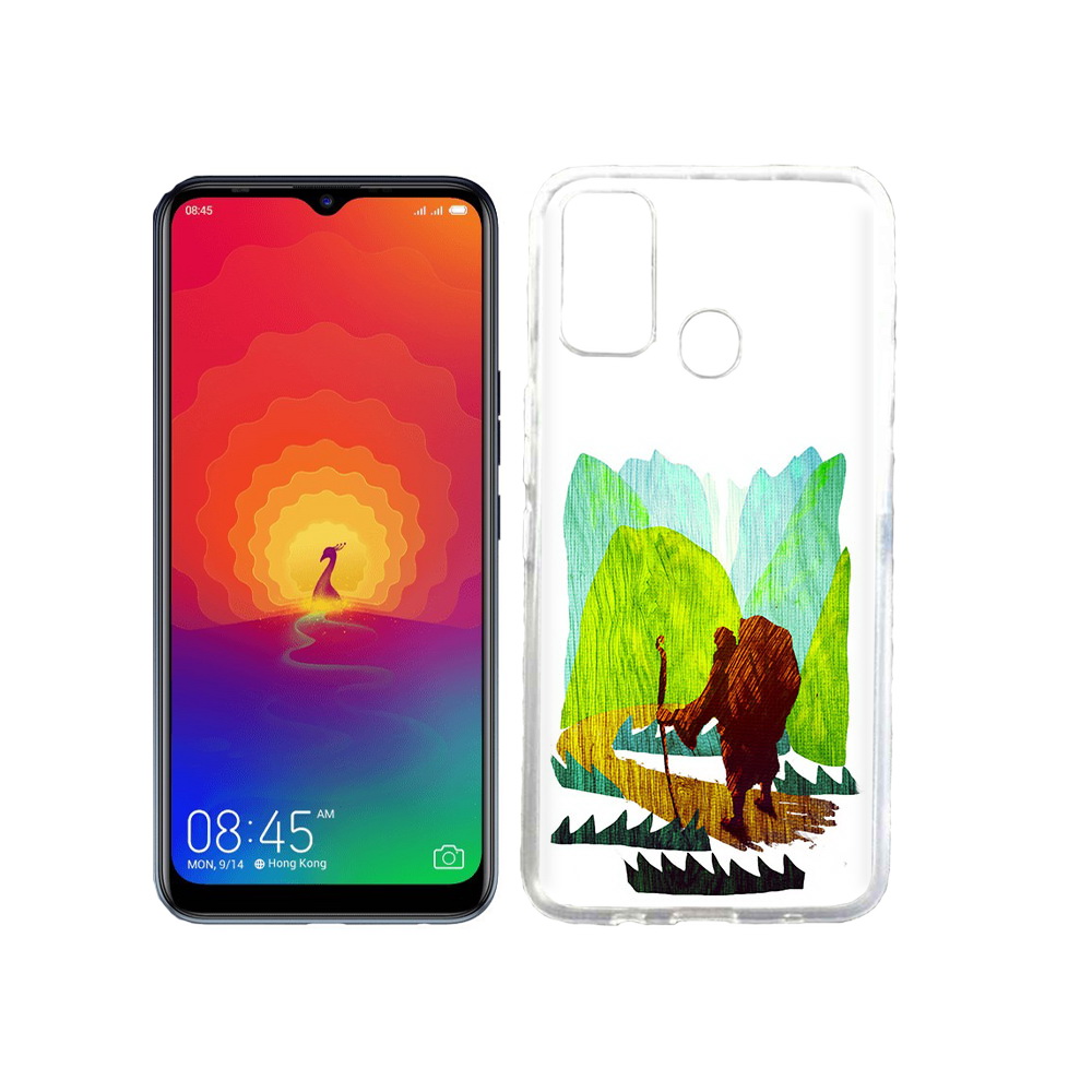 

Чехол MyPads Tocco для Tecno Spark 4 Лесная тропа, Прозрачный, Tocco