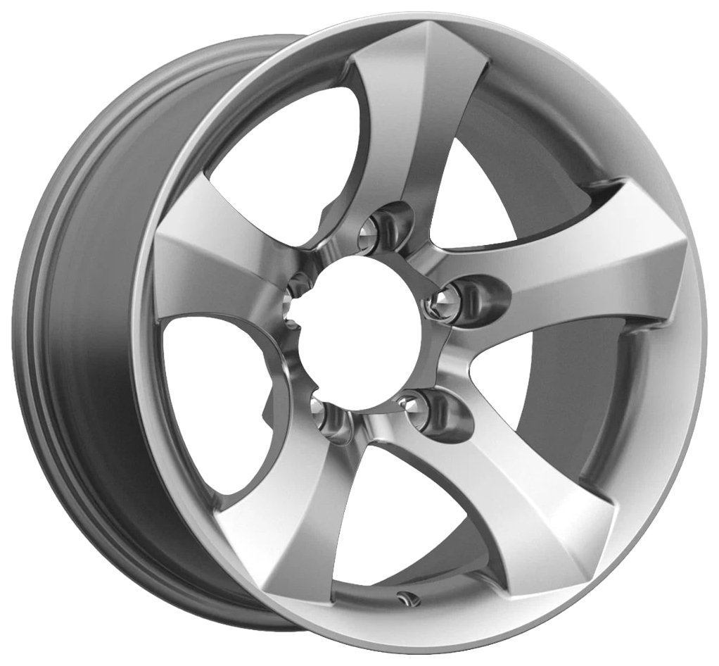

Диск колесный K&k Айсберг (КС662) Дарк платинум 8x16/5x139.7 D110.1 ET-20, Серебристый