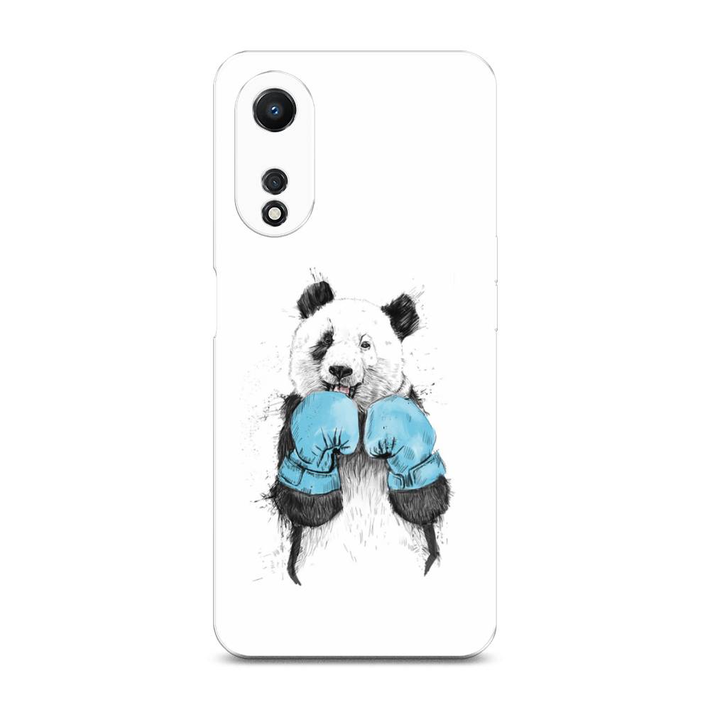 

Чехол для Oppo A58 5G "Панда боксер", Голубой;белый;серый, 2512450-1