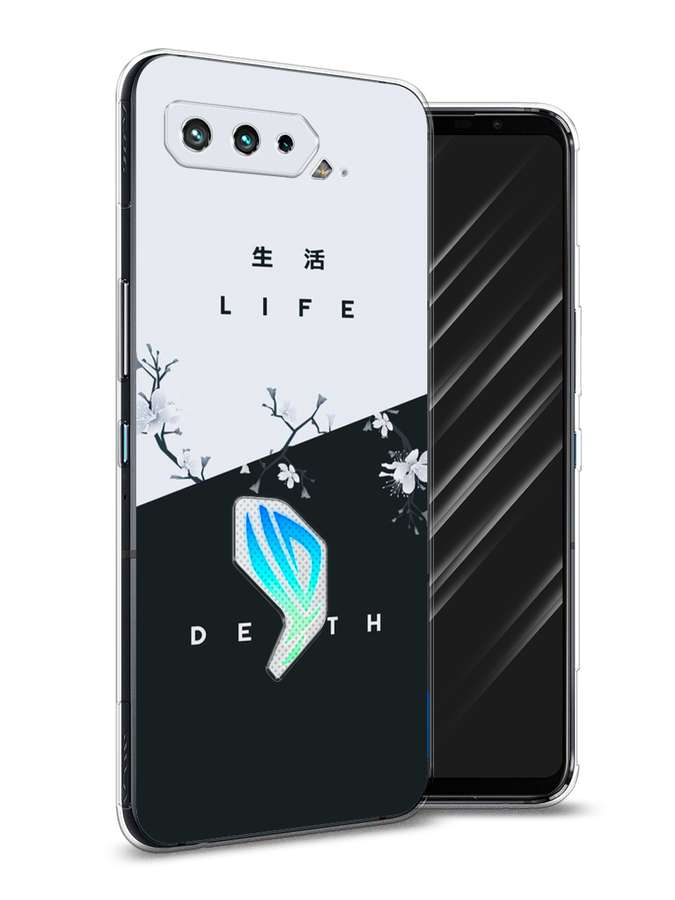 

Чехол Awog на Asus ROG Phone 5S "Life and death", Черный;серый, 44550-7