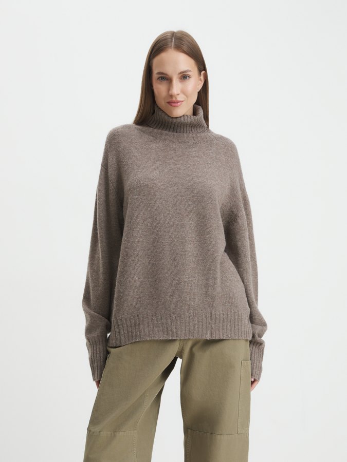 

Свитер женский Maison David Jacket-1 коричневый 2XL, Jacket-1