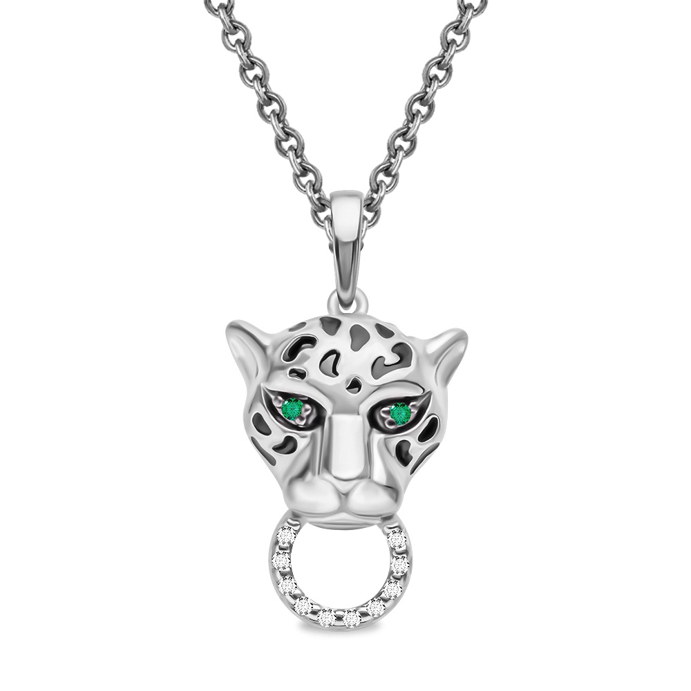 

Кулон из серебра с фианитом/эмалью 585Gold 703006695, 703006695