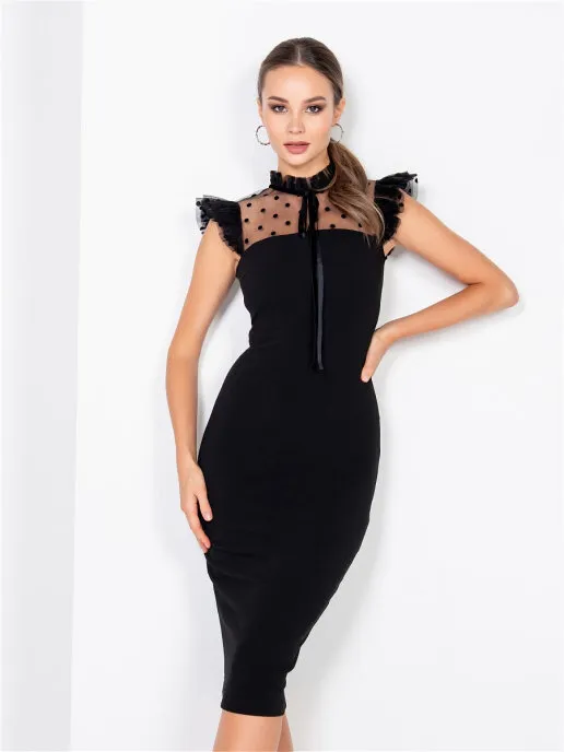 

Платье женское Ashley Rose PL-194 черное 50 RU, PL-194