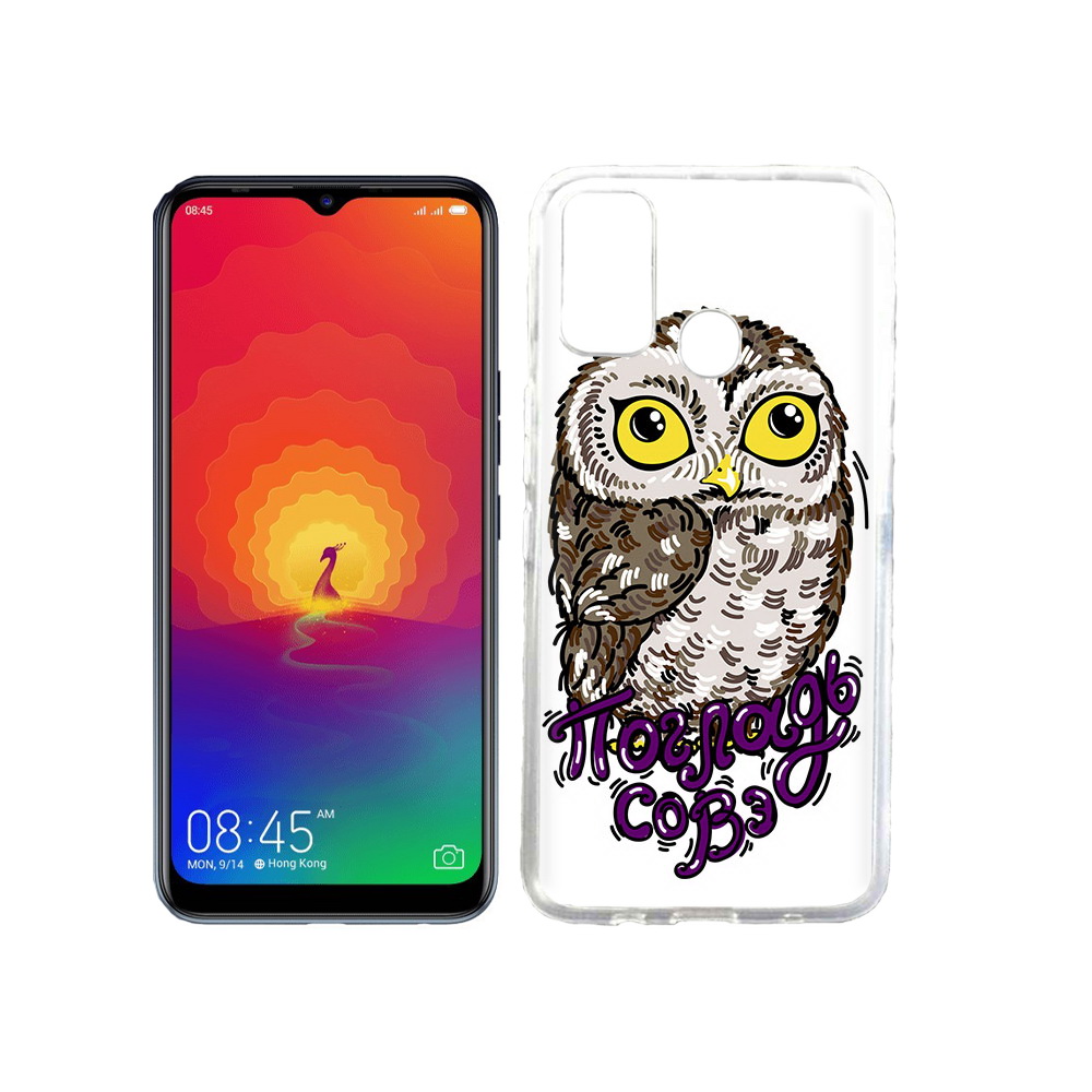 

Чехол MyPads Tocco для Tecno Spark 4 Погладь Совэ, Прозрачный, Tocco