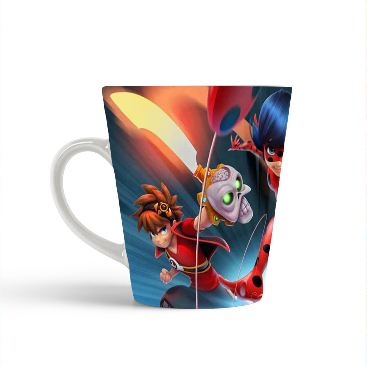 

Конусная кружка CoolPodarok Мультфильм. Леди Баг все герои