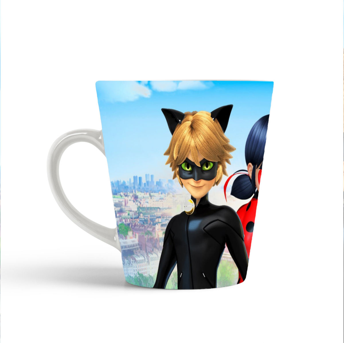 

Конусная кружка CoolPodarok Мультфильм. Леди Баг пара