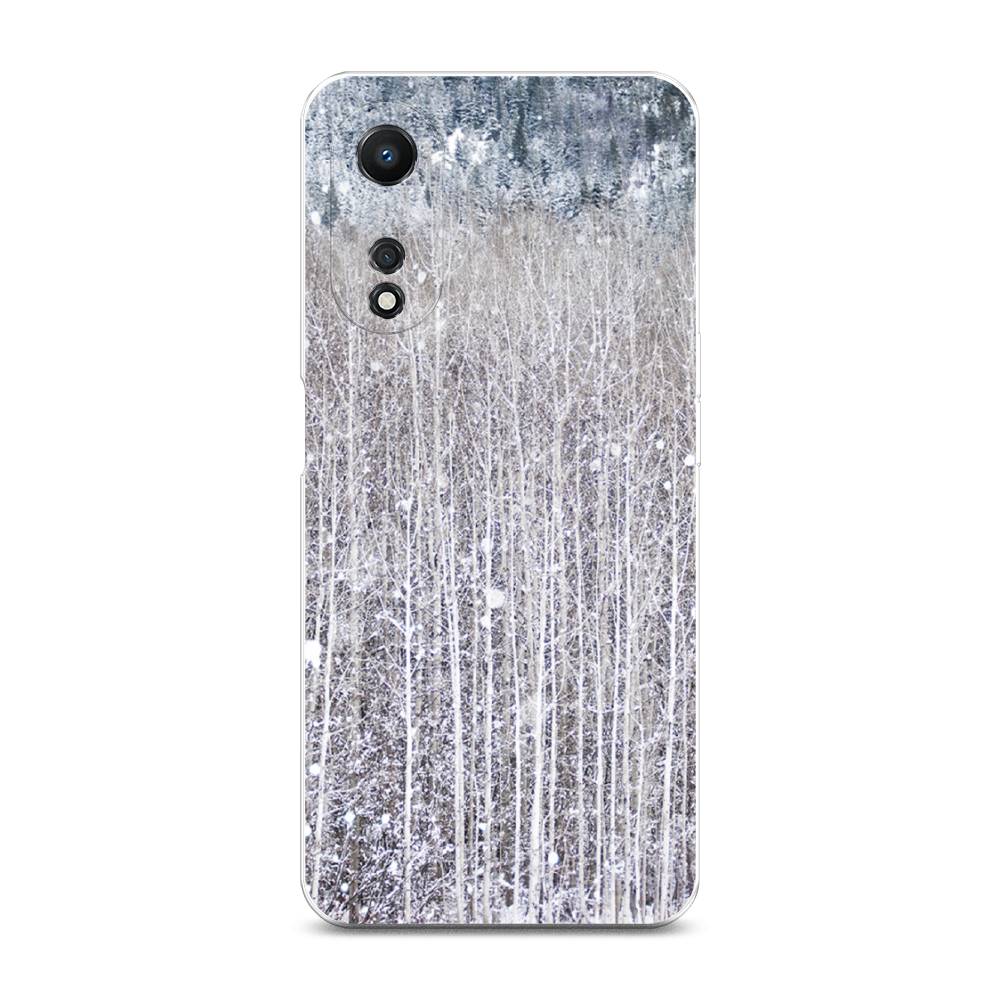 

Чехол для Oppo A58 5G "Снежный лес", Бежевый;серый;белый, 2512450-5