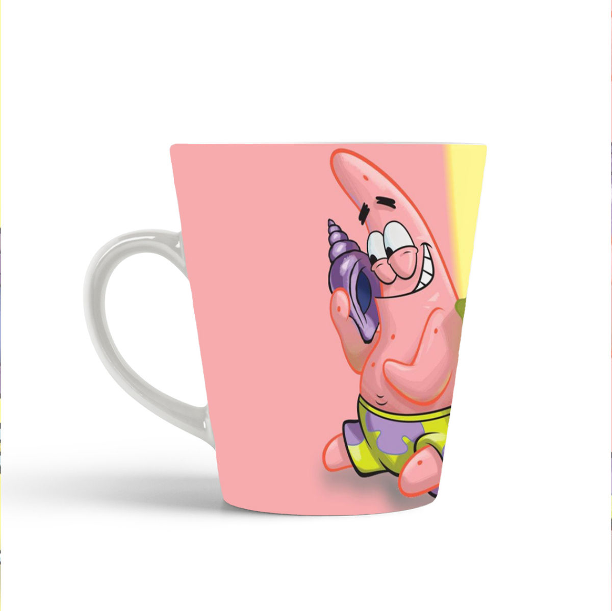 

Конусная кружка CoolPodarok Мультфильм.Патрик и спанч Боб
