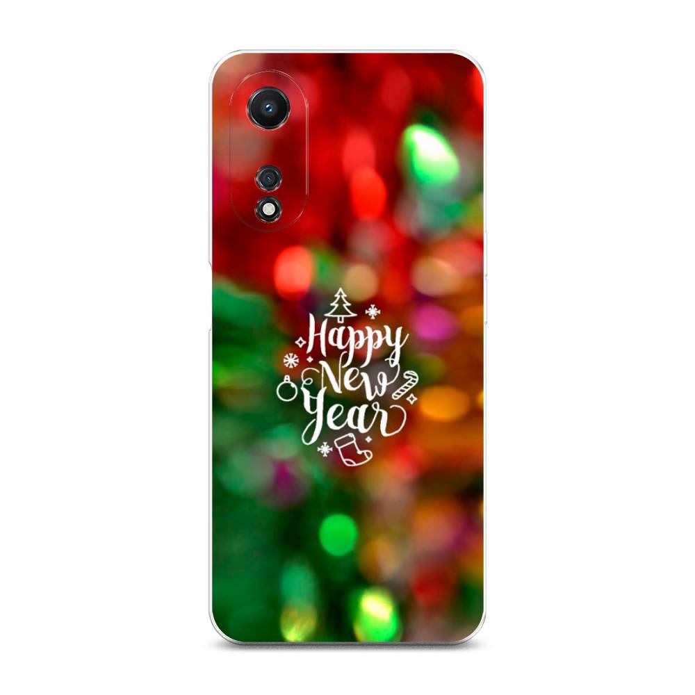 

Чехол для Oppo A58 5G "Новый Год на елке", Зеленый;красный;желтый, 2512450-5
