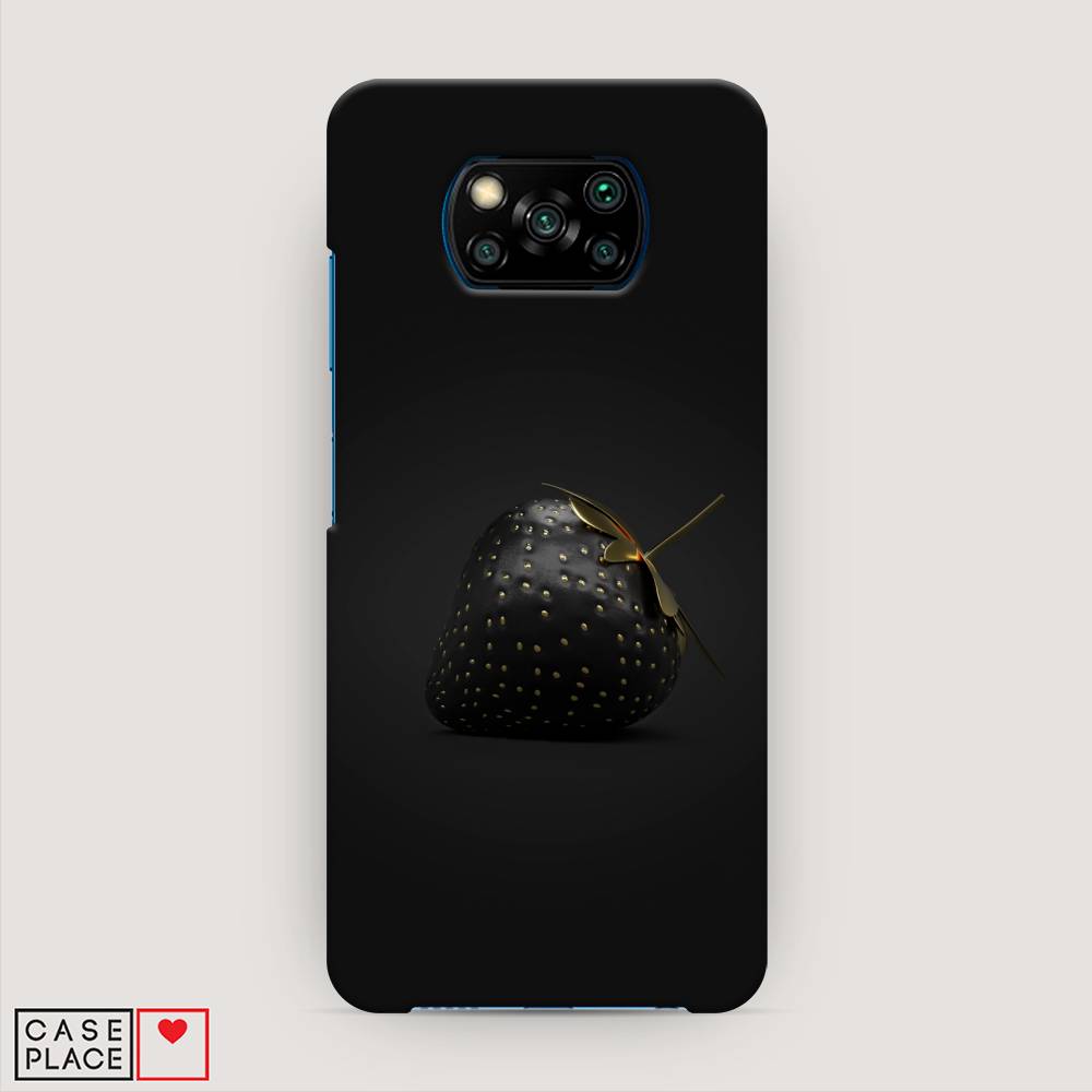 

Пластиковый чехол "Черная клубника" на Xiaomi Poco X3 NFC, 39220-7