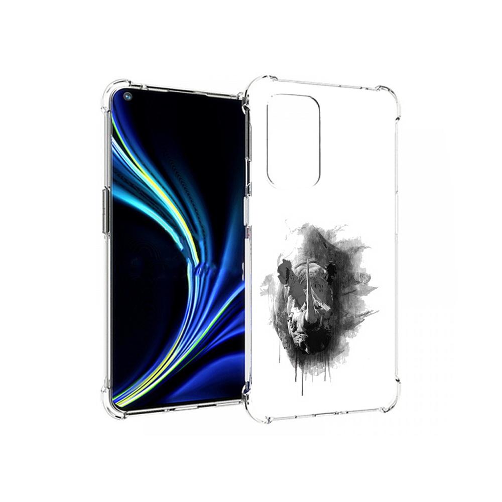 

Чехол MyPads Tocco для OnePlus 9 носорог (PT159409.128.523), Прозрачный, Tocco