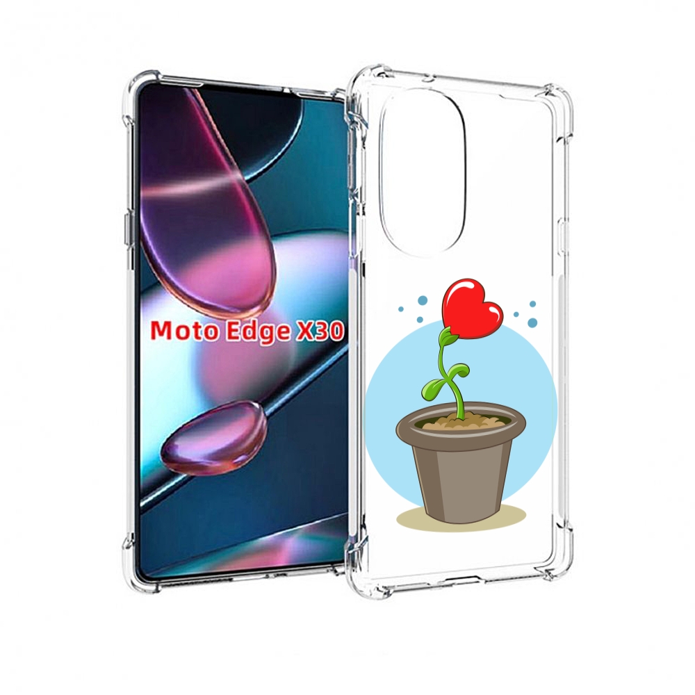 

Чехол MyPads Растение любви 14 февраля для Motorola Moto Edge X30, Прозрачный, Tocco