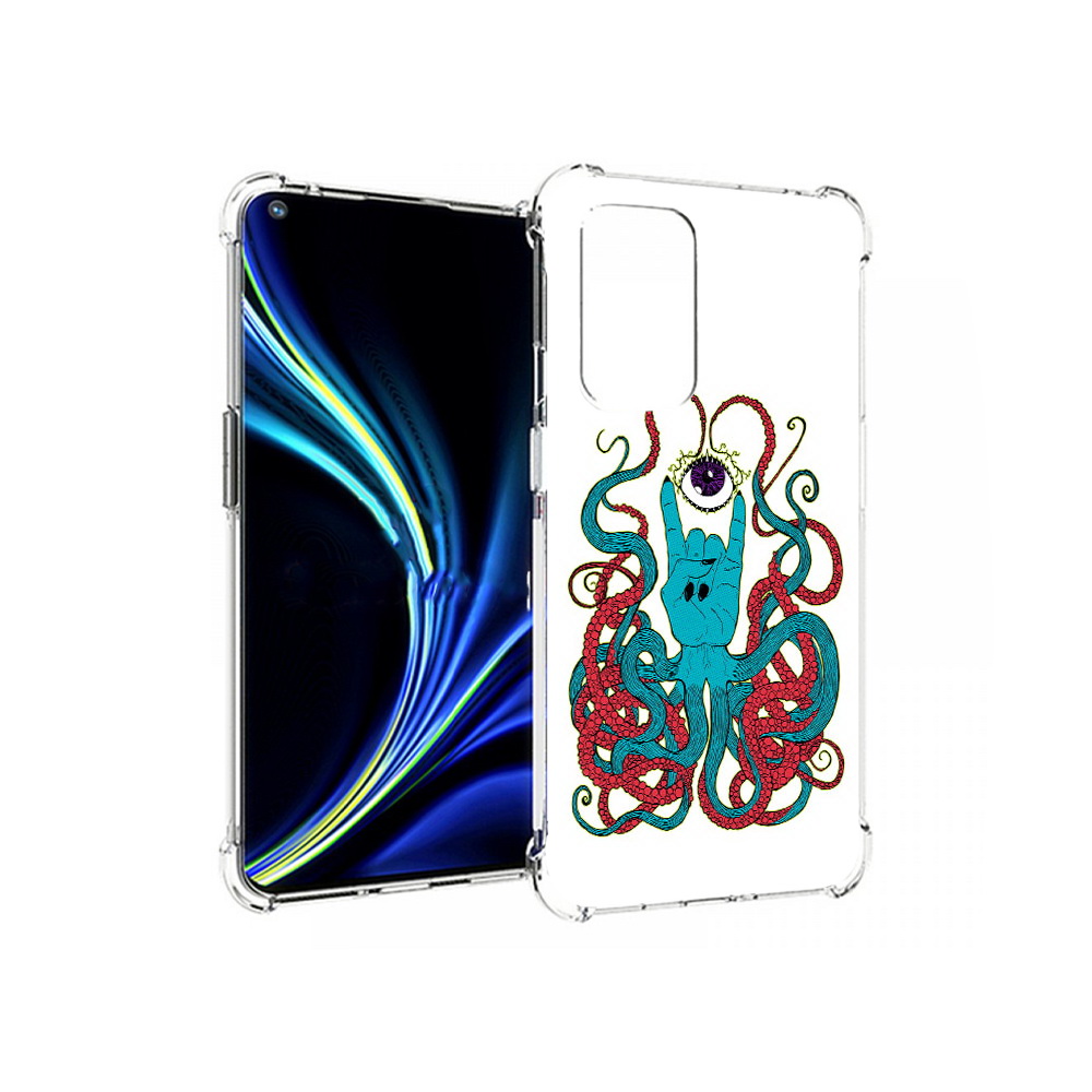 

Чехол MyPads Tocco для OnePlus 9 осьминог-рука абстракция (PT159409.128.530), Прозрачный, Tocco