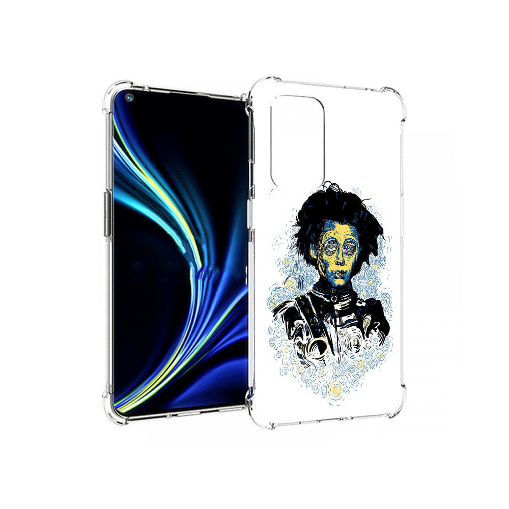 

Чехол MyPads Tocco для OnePlus 9 парень черно-белый абстракция (PT159409.128.535), Прозрачный, Tocco