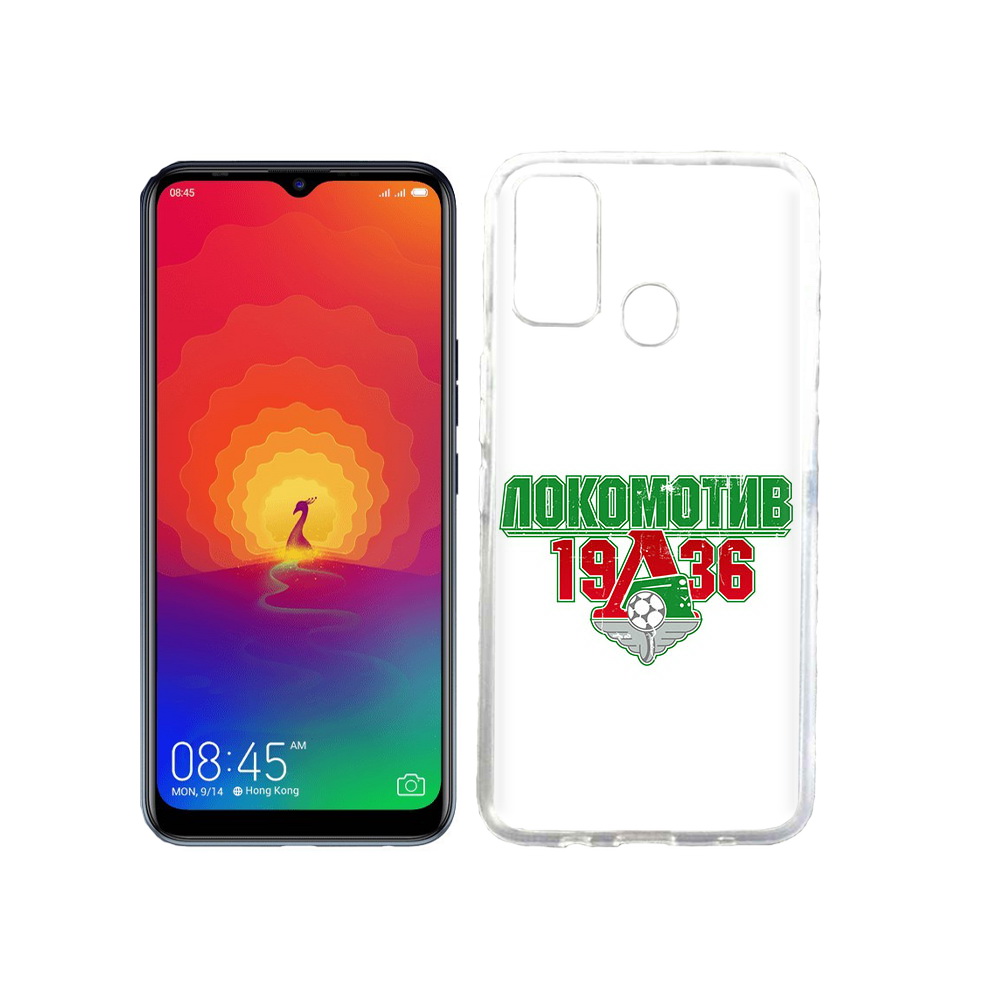 

Чехол MyPads Tocco для Tecno Spark 4 ФК локомотив 1936, Прозрачный, Tocco
