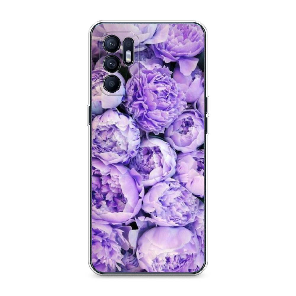 

Чехол Awog на Oppo Reno 6 4G "Пионы сиреневые", Разноцветный, 257850-8