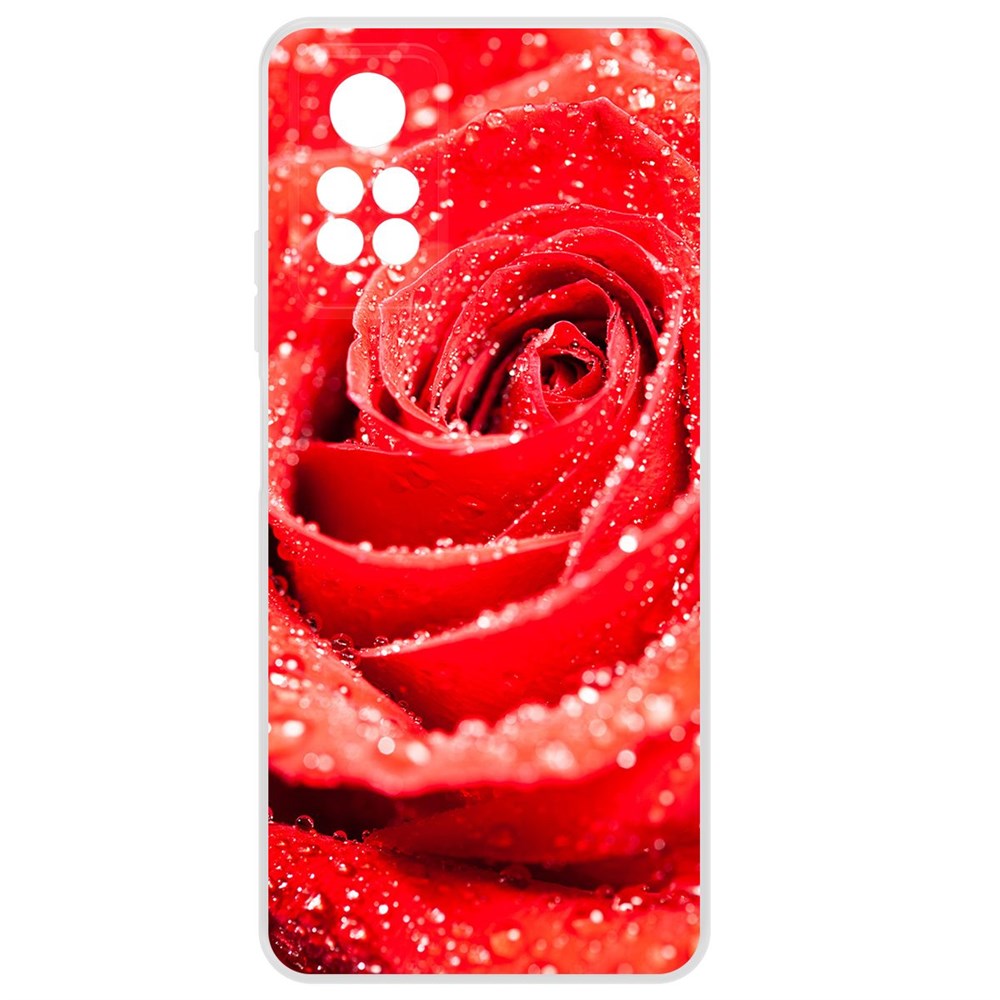 

Чехол-накладка Krutoff Clear Case Роза для Xiaomi Redmi Note 12 Pro 4G, Прозрачный