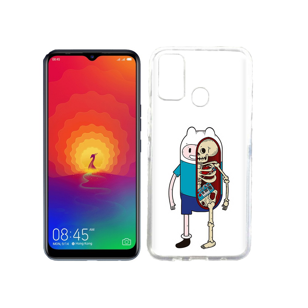 

Чехол MyPads Tocco для Tecno Spark 4 Финн скелет, Прозрачный, Tocco