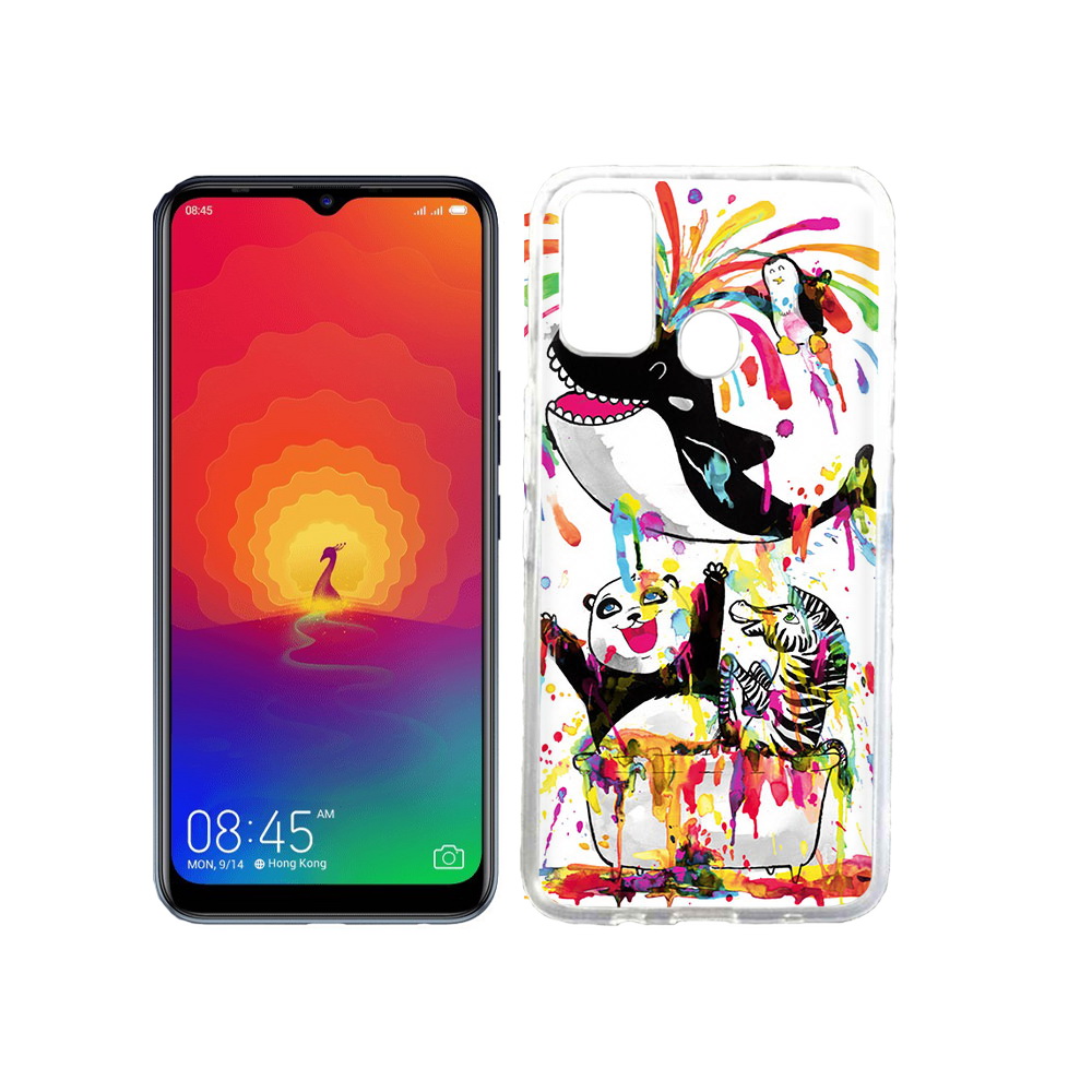

Чехол MyPads Tocco для Tecno Spark 4 Хиппи кит, Прозрачный, Tocco