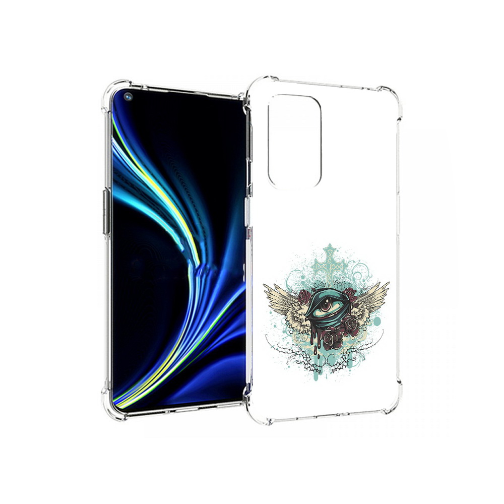 

Чехол MyPads Tocco для OnePlus 9 плачущий глаз с крыльями (PT159409.128.544), Прозрачный, Tocco