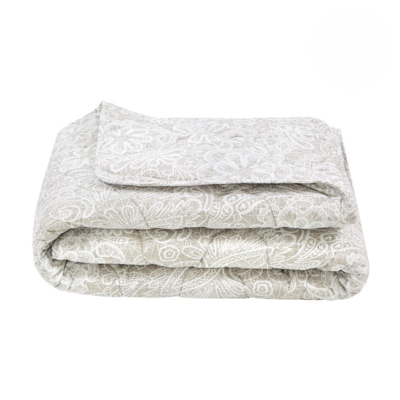 фото Одеяло 1.5 спальное (140х205 см) поплин овечья шерсть всесезонное арт дизайн