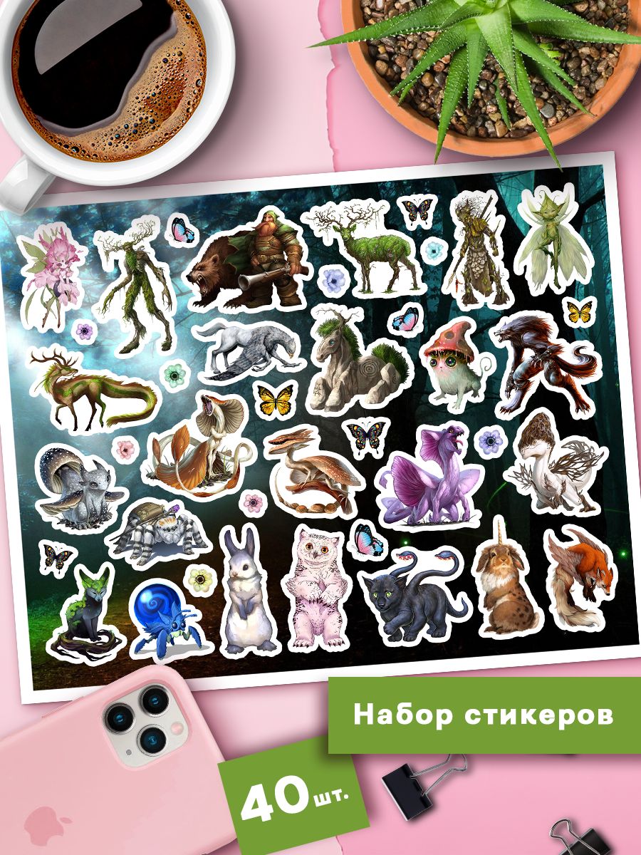 

Наклейки Клейкие Наклейки Гоблин кор лес SHNA_126_20x25