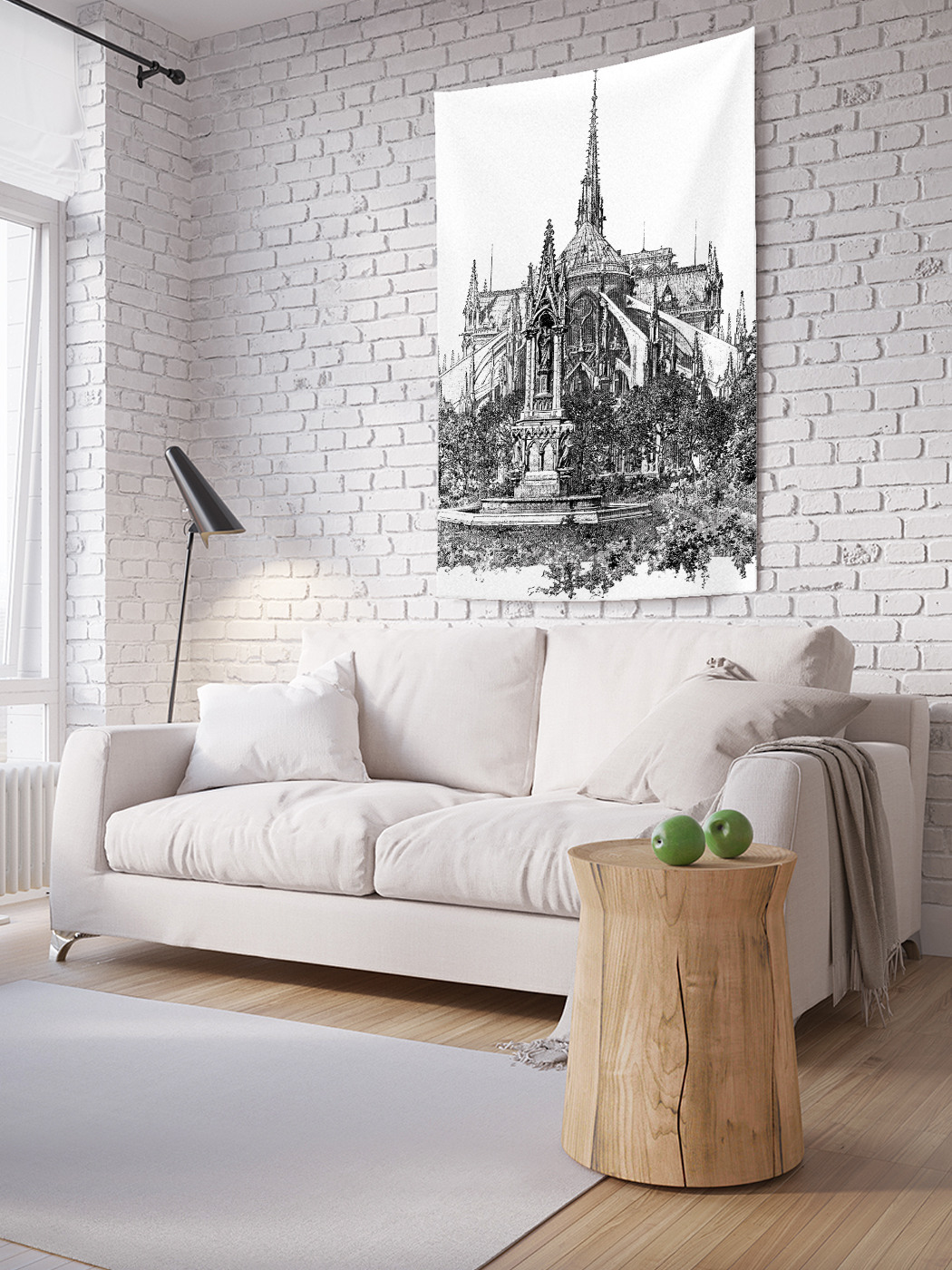 

Вертикальное фотопанно на стену JoyArty Собор Парижской Богоматери 100x150 см, Собор Парижской Богоматери