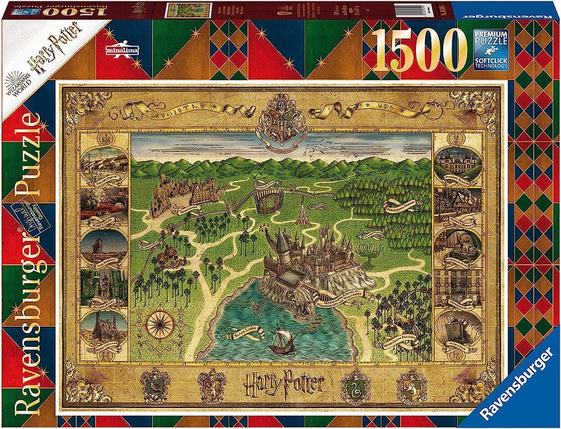 

Пазл Ravensburger 1500 Гарри Поттер. Карта Хогвартса, арт.16599