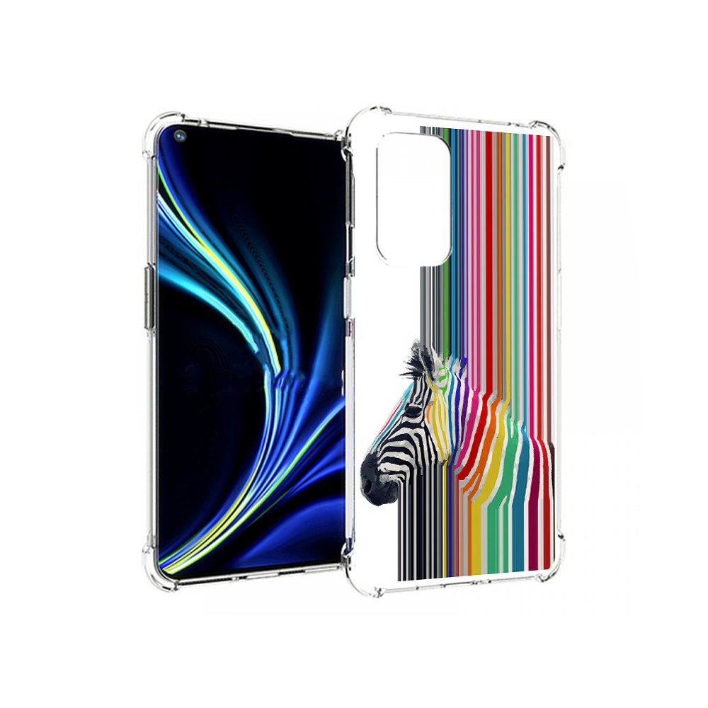 

Чехол MyPads Tocco для OnePlus 9 радужная зебра (PT159409.128.565), Прозрачный, Tocco