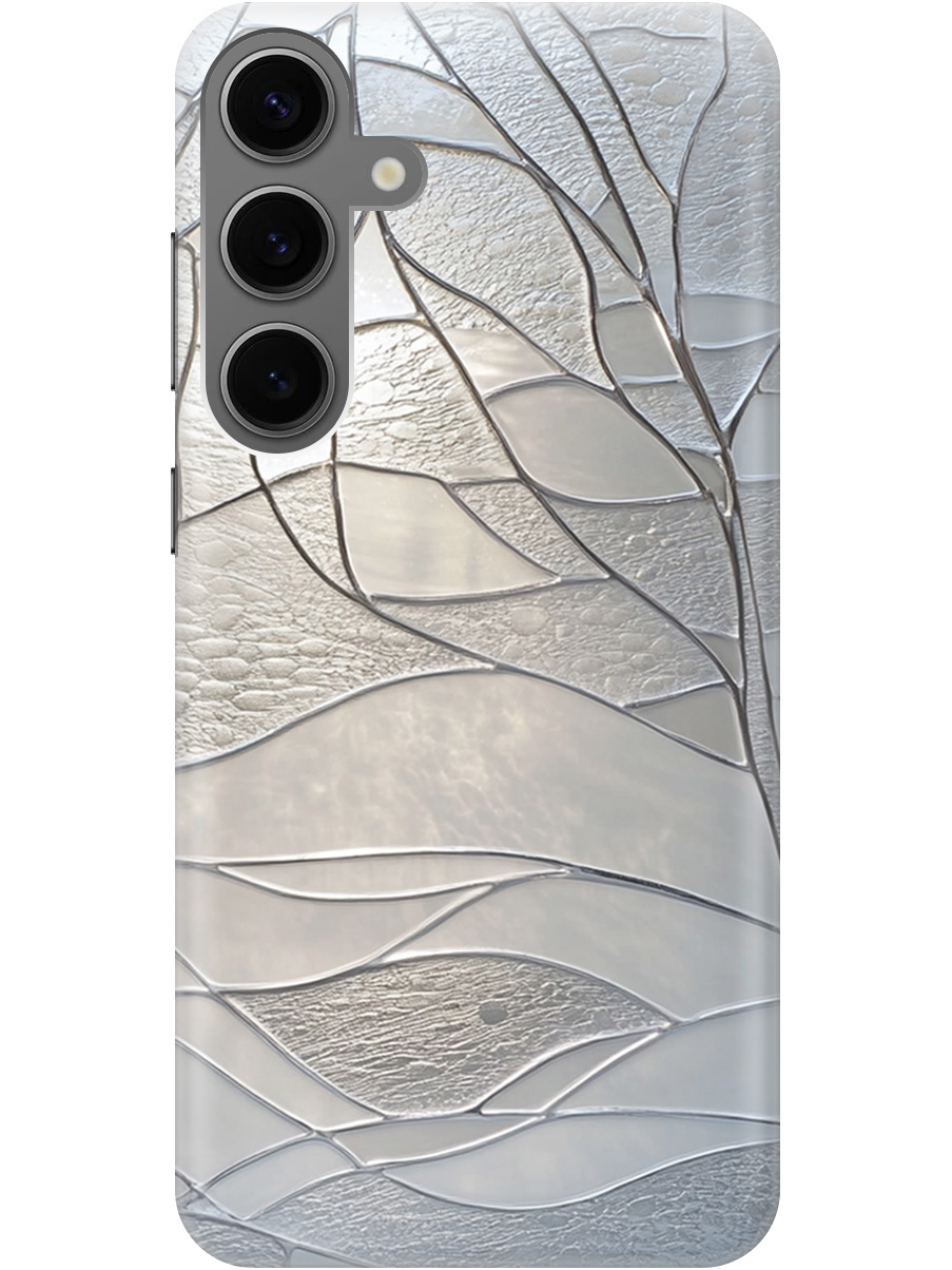 

Силиконовый чехол на Samsung Galaxy S24+ с принтом "Зимние деревья", Прозрачный;серый, 779824641