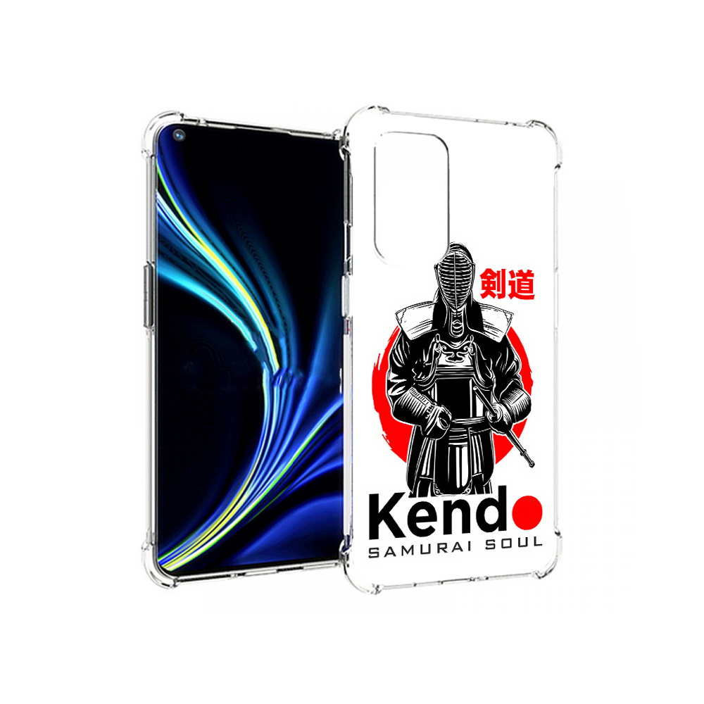 

Чехол MyPads Tocco для OnePlus 9 рисованый самурай (PT159409.128.581), Прозрачный, Tocco