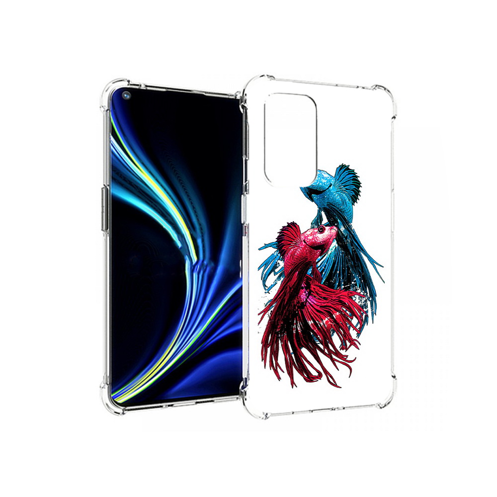

Чехол MyPads Tocco для OnePlus 9 рыбы петушки (PT159409.128.592), Прозрачный, Tocco