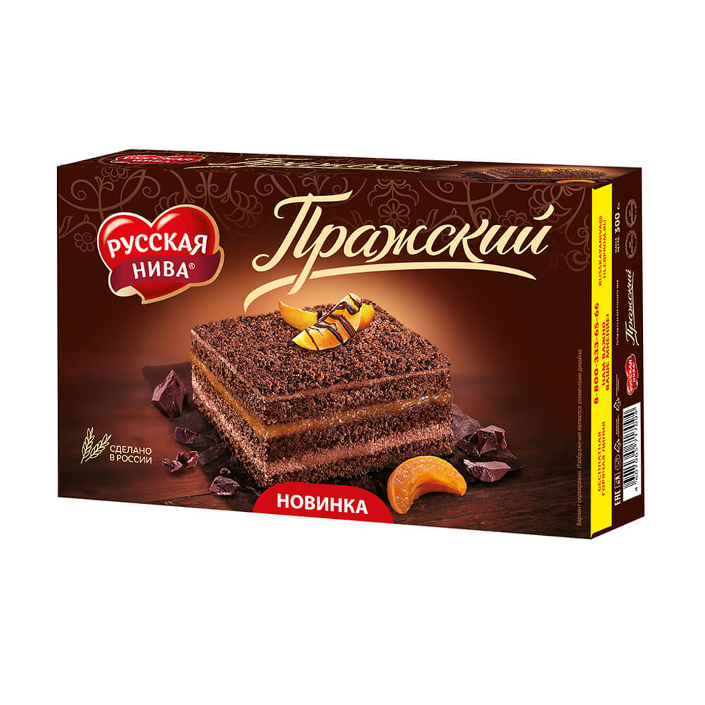 

Торт бисквитный Пражский, Русская Нива, 300 г