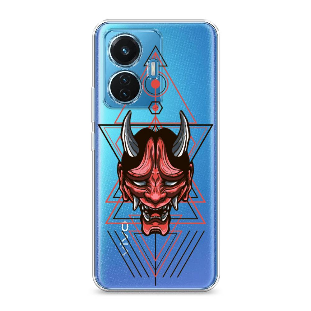 

Чехол для Vivo T1 "Hanya Oni mask", Серый;красный;черный, 267150-4