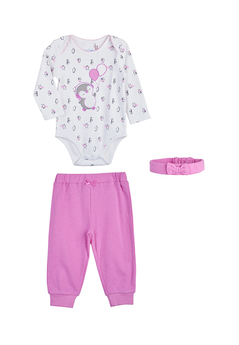

Комплект одежды для новорожденных Kari baby AW19B14303706 фиолетовый/белый р.92, AW19B14303706