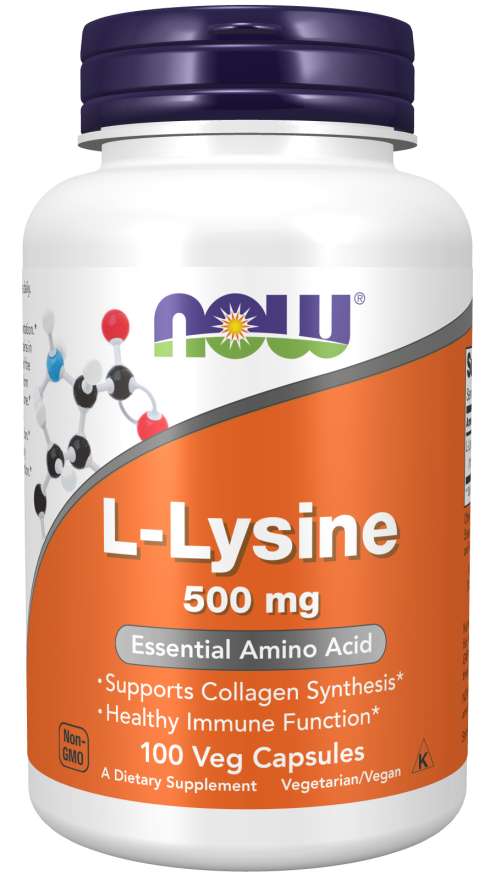 фото L-lysine now 500 мг вегкапсулы 100 шт.