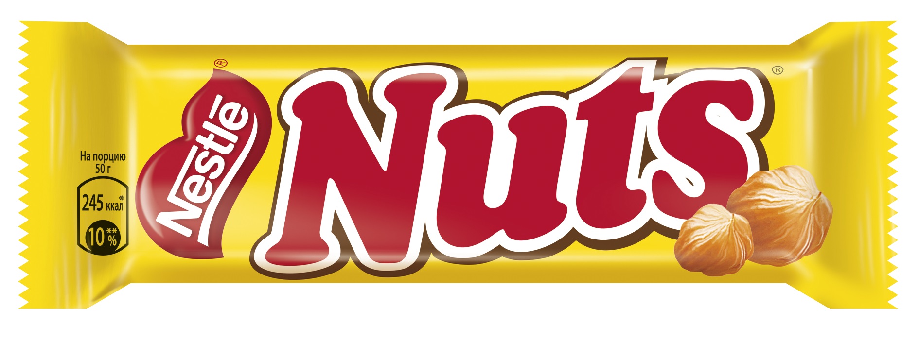 Шоколадный батончик Nuts, 50гх30шт/уп