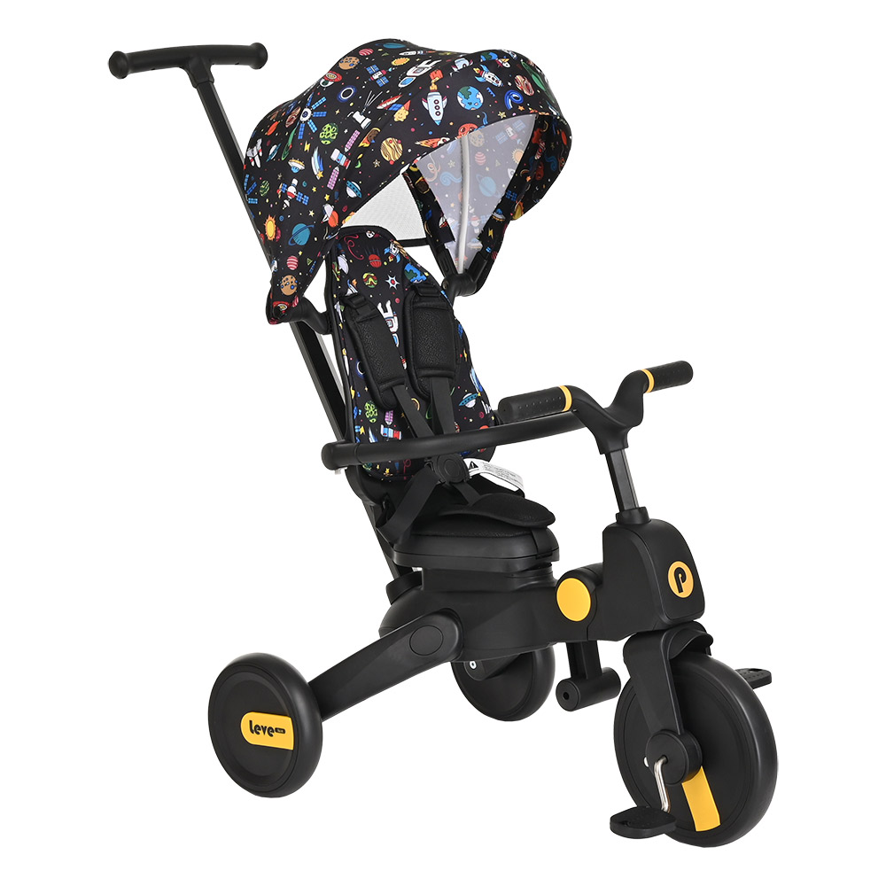

Велосипед трехколесный складной Pituso Leve Lux Cosmic Black, Leve Lux