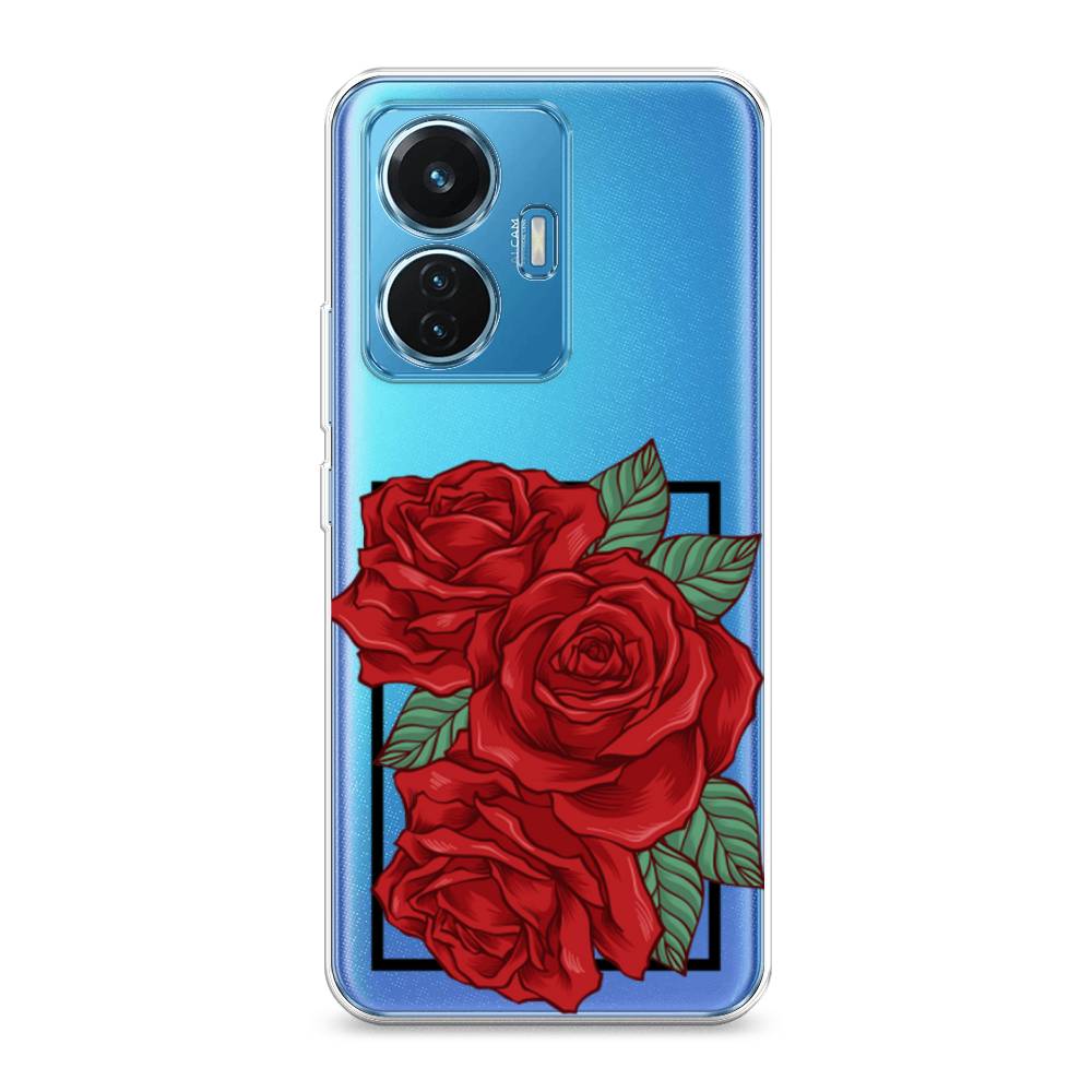 

Чехол для Vivo T1 "Три алые розы", Красный, 267150-2