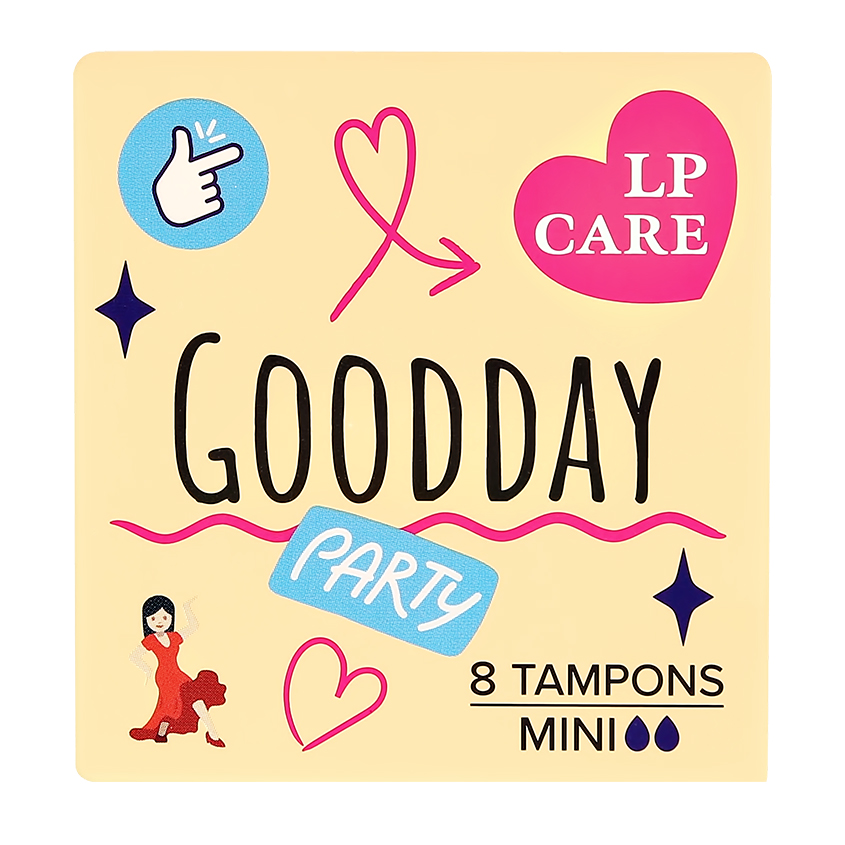 Тампоны LP CARE mini 8 шт тампоны freedom soft tampons mini 3 шт