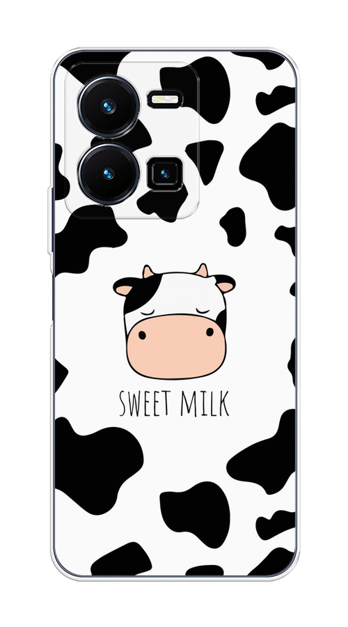 

Чехол на Vivo Y35 "Sweet milk", Розовый;белый;черный, 267250-1