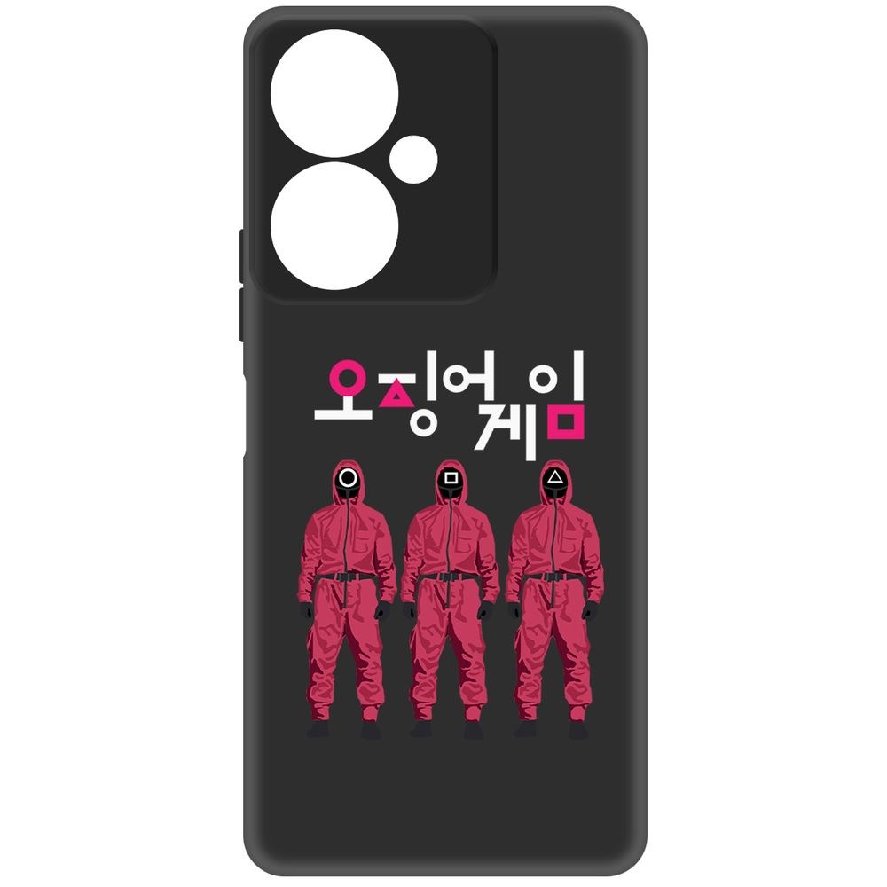 

Чехол-накладка Krutoff Soft Case Игра в кальмара-Персонал для Vivo Y27 4G черный