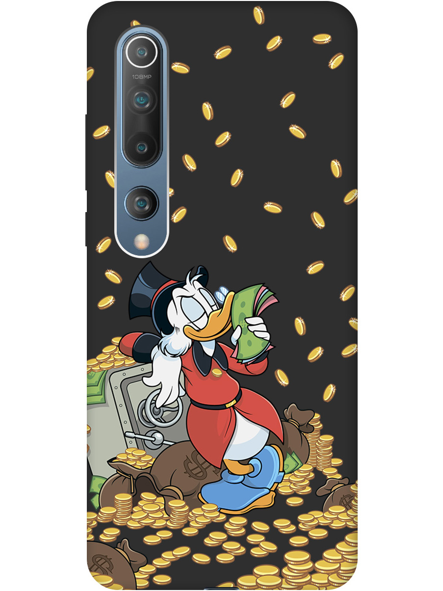 

Силиконовый чехол на Xiaomi Mi 10 с принтом "Скрудж и сейф" матовый черный, Черный;белый;красный, 722821171