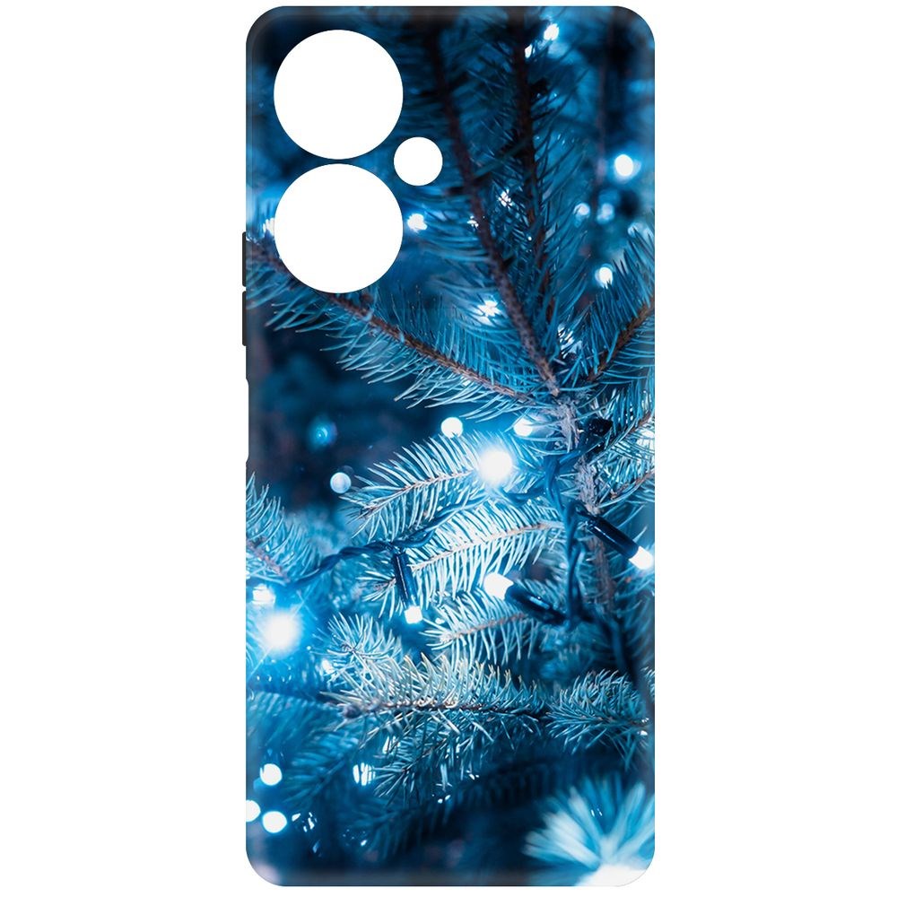 

Чехол-накладка Krutoff Soft Case Гирлянда для Vivo Y27 4G черный