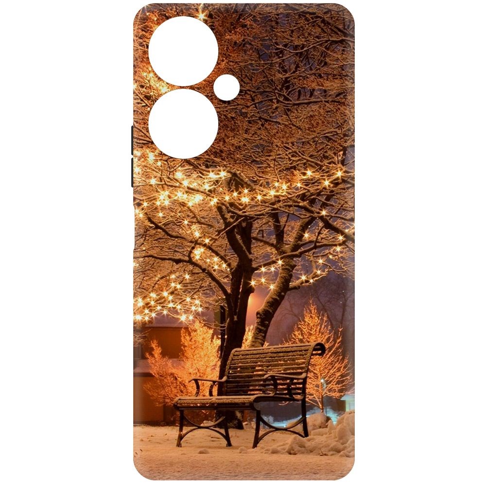 

Чехол-накладка Krutoff Soft Case Зимний парк для Vivo Y27 4G черный