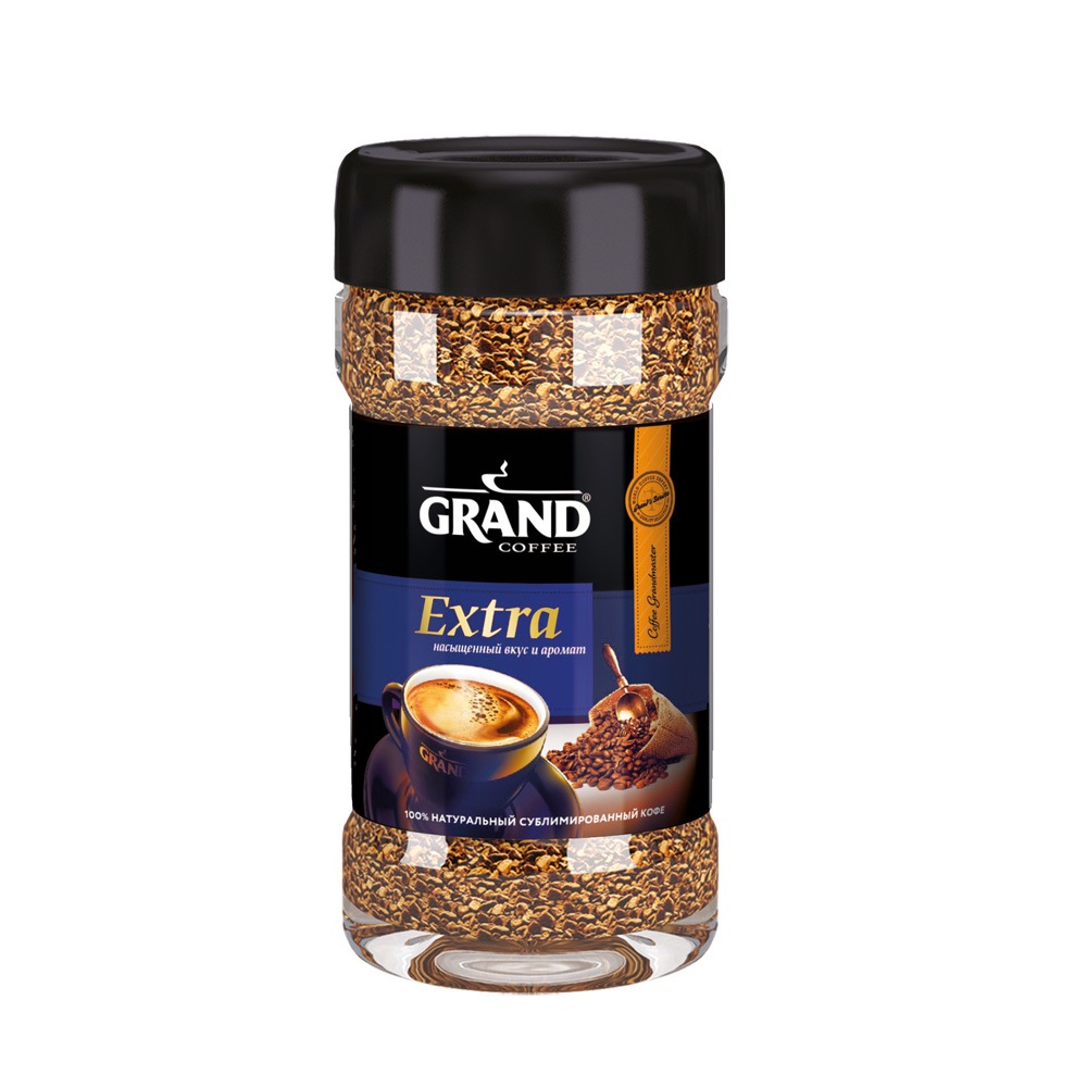 Кофе растворимый сублимированный Extra, GRAND, 80 г