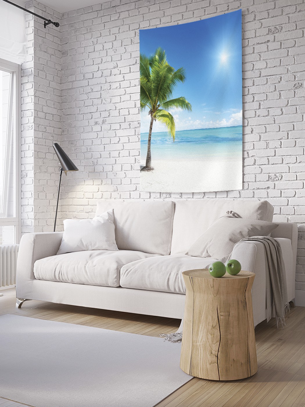 

Вертикальное фотопанно на стену JoyArty Одинокая пальма 150x200 см, Одинокая пальма
